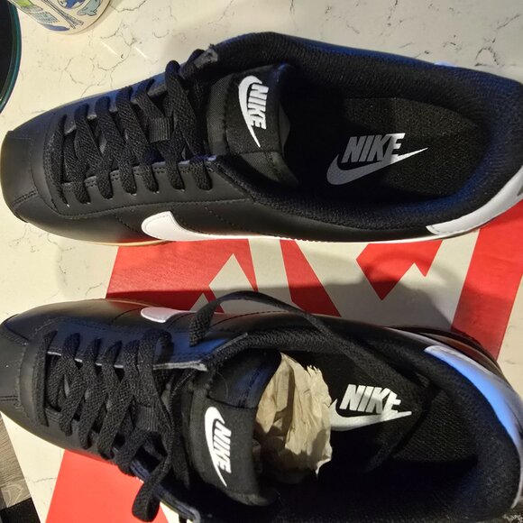 Nike Cortez Leather Black Gum Medium Brown Sesame White DM4044-002 sz 10 Men's - Picture 6 of 14